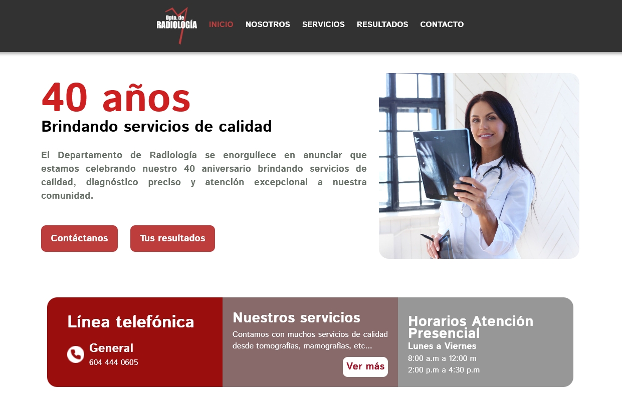 Departamento de Radiologia Website